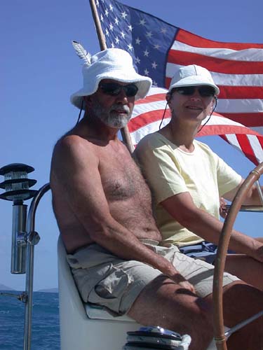 Jimmy and Anne at the Helm