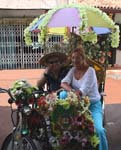 Lois and Ingrid on Rickshaw, Historic Melaka
