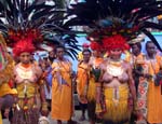 Commotion among the BIG headresses in the PNG delegation