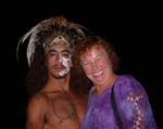 Lois with Dancer from Rapa Nui (Easter Island)