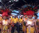 PNG Delegation Before Opening Ceremony