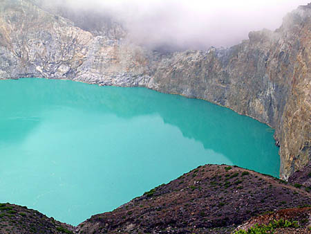 04  Mist Overtaking Teal Crater Lake