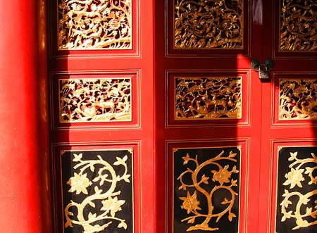 4 Red and Gold Door Detail