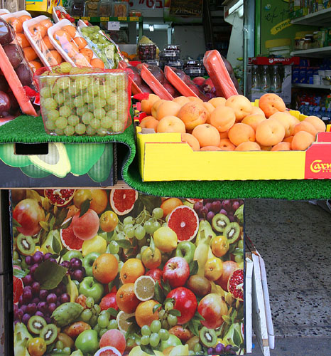 11 Israel, Jerusalem. Candied Fruit Display, Old City