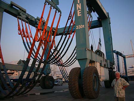 10  The 330-ton lift at Marmaris Yacht Marina