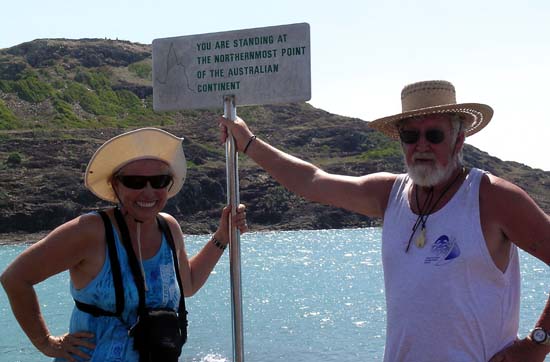 Lois and Gunter at the Tip of Cape York