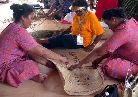 Weavers Link Sections of the Quilt