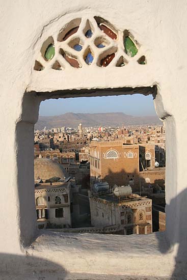 07 Stained glass detail, even on rooftop