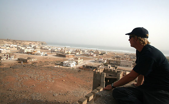 15 Chris surveys the town