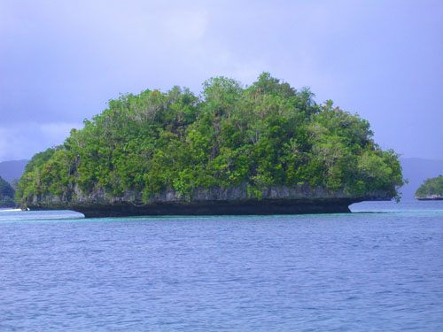 Typical Domed Emerald Rock Island