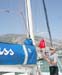 24 Joe Hoists Courtesy Flag for Turkey