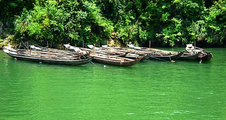 18 Rowboats along the Stream by Glen